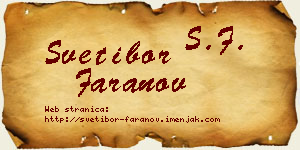 Svetibor Faranov vizit kartica